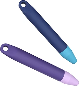Kid Friendly Touch Screen Stylus Pens 2 Pack Purple Blue Compatible with Kindle - Picture 1 of 12