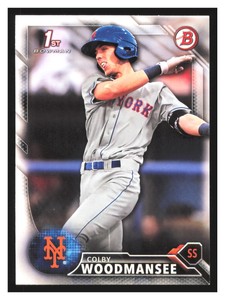 2016 Bowman Draft Baseball 1st Colby Woodmansee BD-86 New York Mets