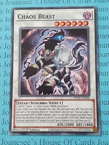 Tarjeta Chaos Beast PHHY-EN040 Yu-Gi-Oh 1a Edición Nueva - Imagen 1 de 3