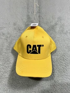 Gorra de béisbol CAT talla única ajustable amarilla con correa negra ropa de trabajo al aire libre nueva con etiquetas - Imagen 1 de 8