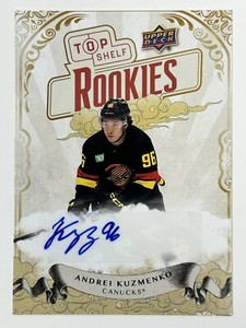 2023 UD National Convention Top Shelf Rookies TSA-AK Andrei Kuzmenko AUTO /75