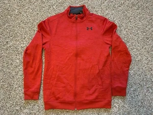 Herren Under Armour Full-Zip Jacke Stehkragen lockere Passform rot Größe Small Storm 1 - Bild 1 von 13