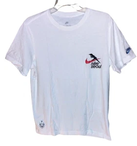 Rare! THE NIKE TEE TShirt FROM Nike Seoul Korean magpie logo Tiger patches L - Picture 1 of 13