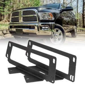 3" Dual Fog Light Pods Lamp Mounting Bracket For 2010-2017 Dodge Ram 2500 3500 - Picture 1 of 11