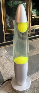 Lava Lamp Lime Green Lava 13-1/2” Tall Rocket Style w/ 2-Spare Bulbs - Picture 1 of 15