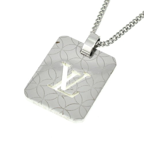 LOUIS VUITTON（LV） Collana con ciondolo Louis Vuitton Champs Elysees M65452 argento usata