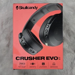 Skullcandy Crusher Evo XT Wireless Bluetooth Over-Ear Headphones - True Black - Photo 1 sur 9