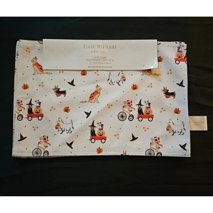 Isaac Mizrahi New York Halloween Hunde Tischsets 4er Set pflegeleicht - Bild 1 von 9
