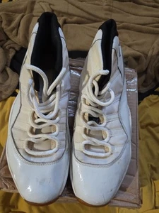 Mens White Jordan High Top Sneakers In The Jordan Xi Condition Used No Box Needs - Picture 1 of 7