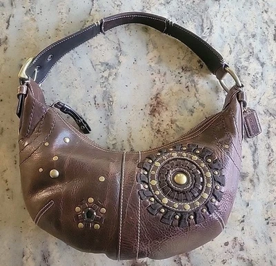 Bolso de Hombro Coach Mia Soho Hobo C063-10062 Cartera de Cuero Vintage Herrajes de Latón Foto 1 de 4