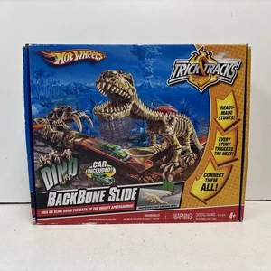 Hot Wheels Trick Tracks Dino Backbone Slide sigillato in fabbrica 2008 dinosauro nuovo! - Foto 1 di 8