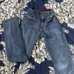 Levis 514 Jeans Boys 12 Reg Blue Straight Medium Wash Pants Denim Youth 26x27 - Picture 1 of 5