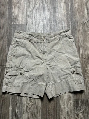 Pantalones Cortos Carga Woolrich Para Mujer 10 Caqui Exterior Senderismo Informales Bolsillos 100% Algodón Foto 1 de 4