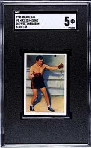 1928 Manoli A.G. Die Welt In Bildern 158/4 #2 Maz Schmeling RC Boxen HOF SGC 5 - Bild 1 von 2
