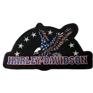 Auténtico parche emblema grande vintage Harley-Davidson Eagle Stars de Estados Unidos con logotipo - Imagen 1 de 5