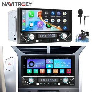 Autoradio 6,86 pollici CarPlay Doppio 2 Din Android Auto Lettore MP5 FM +Cam - Foto 1 di 24