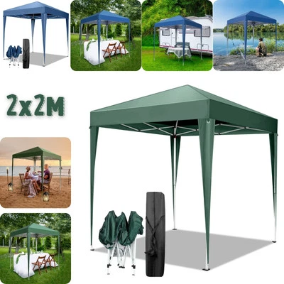 OUTVITA Pop Up 2x2M Gazebo Marquee Canopy Outdoor Garden Party Wedding Tent Waterproof