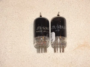 2 x JTL-12au7 Tung-Sol Tubes*Smoked Glass*Very Strong Matched Pair*MIL SPECS*#R3 - Picture 1 of 4