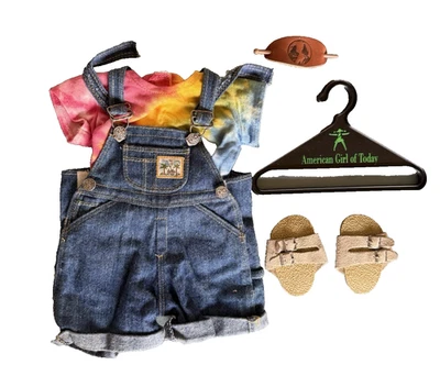 Vintage Retired Pleasant Company American Girl Doll Earth Day Outfit Complete - Image 1 of 3