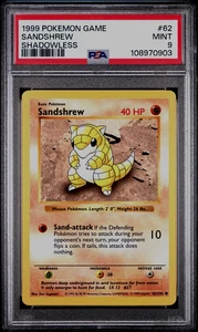 Shadowless Sandshrew 62/102 - Base Set Pokemon Karte - PSA 9 MINT - Bild 1 von 3