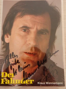 Autogramm deutscher Schauspieler Klaus Wennemann "Der Fahnder" April 87 (125003) - Bild 1 von 3
