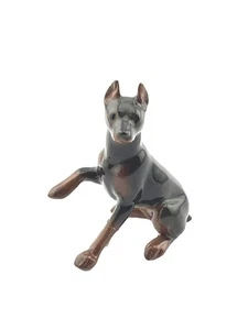 Hagen Renaker Vintage Miniature Retired Figurine Doberman *Repaired Leg* - Picture 1 of 5