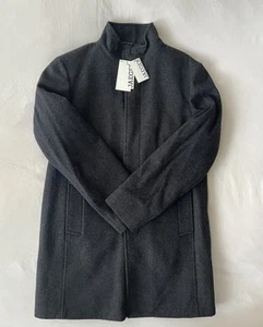 M&S Jaeger Pure Wool Overcoat Charcoal MBrand New RRP: £299 - Picture 1 of 15