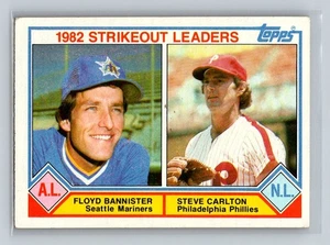 Strikeout Leaders 1982 (Floyd Bannister / Steve Carlton) LL 1983 Topps #706 - Imagen 1 de 2