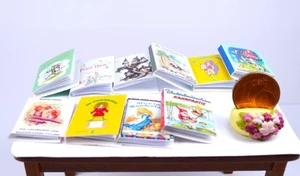 *~ * 10 Nostalgie Kinder Bücher  , Handarbeit für das Puppenhaus *~* - Bild 1 von 3