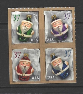 US Scott # 3891 - 3894 / 2004 Holiday Ornaments ATM Block of 4 MNH - Picture 1 of 1