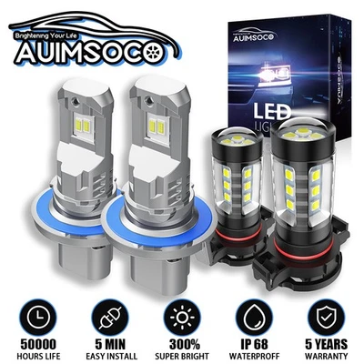 Para Chevrolet Spark EV 2016 4x 6000K Faros LED + Kits de Bombillas Antiniebla Lámpara Blanca Foto 1 de 4