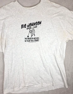 Camiseta De Colección Big Johnson Adulto Parodia Temática Bolos Adulto Dos Dedos XXL - Imagen 1 de 14