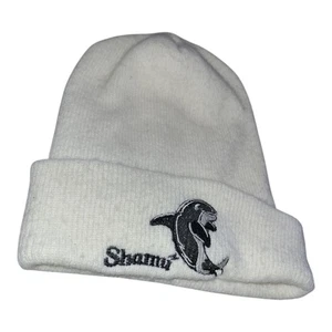 Vintage Sea World Shamu weiße Strickmütze - Bild 1 von 2