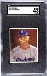 1950 Bowman #21 Harold Pee Wee Reese Brooklyn Dodgers SGC 4 - Imagen 1 de 2