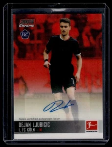 2021-22 Topps Stadium Club Chrome Bundesliga Red Auto /5 Dejan Ljubicic Köln - Bild 1 von 2