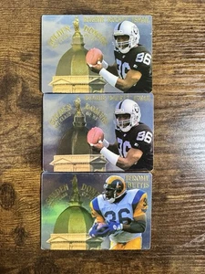 JEROME BETTIS  Rocket Ismail (2) Lot  1994 Action Packed "Golden Dome" Lot - Picture 1 of 4