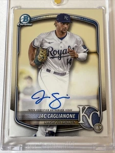 2025 Bowman Jac Caglianone Chrome Prospect Auto #CPA-JCA Royals - Picture 1 of 2