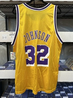 Magic Johnson Lakers Vintage Champion Jersey size 48 XL NEW W/ TAGS (CBMH) - Image 1 of 4