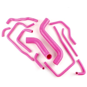 Silicone Radiator hose For Subaru Impreza WRX/STi GDA/GDB EJ20 EJ25 2000-07 Pink - Picture 1 of 5