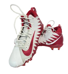 Nike Alpha Menace Pro Mid Hai Fußballschuhe Herren Größe 10 weiß rot geformt - Bild 1 von 10