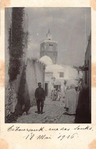 Tunisie - TÉBOURSOUK - Rue des Souks - 18 mai 1916 - Ed. G. Bronkhorst PHOTO COL - Picture 1 of 2