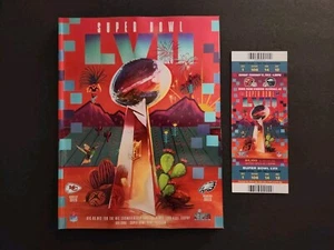 SUPER BOWL LVII 57 HOLOGRAPHIC GAME PROGRAM WITH REPLICA TICKET FROM THE GAME - Picture 1 of 4