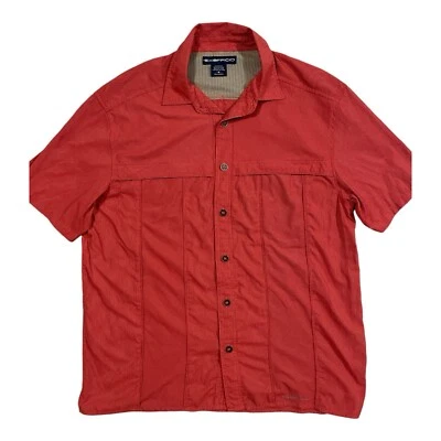Exofficio Short Sleeve Metal Button Vented Fishing Shirt. Zip Pockets. Men's M. - Image 1 of 4