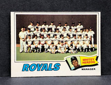 1977 Topps KANSAS CITY ROYALS TEAM CHECKLIST Card No. 371 Crease Free NM+