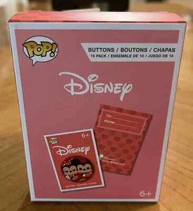 POP! Disney: Button Valentine’s Cards 10 Stück Funko Walmart Exclusive NEU TC - Bild 1 von 3