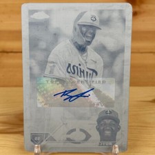 Royce Lewis 1/1 2023 Topps Chrome Update Series Cyan Printing Plate Auto