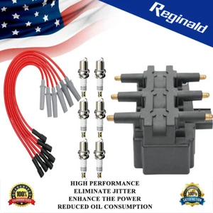 UF305 New OEM Ignition Coil & 6X Iridium Spark Plug & Wire For Chrysler Dodge V6 - Picture 1 of 17