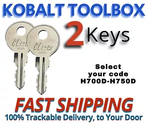 Kobalt Toolbox Keys Replacement Key cut to your code H700D-H750D - Bild 1 von 3