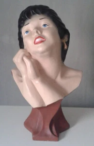 Große originale Art Deco Frauenbüste 53 cm Sammlerobjekt um 1930 - Bild 1 von 9