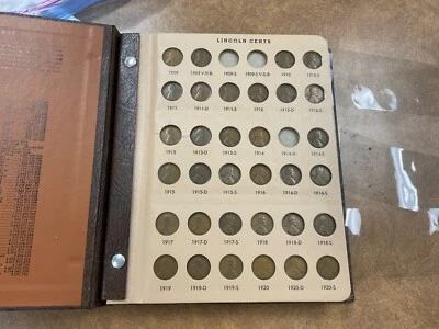Álbum Dansco colección centavos Lincoln 1909-1958 136 monedas en muy buen estado Foto 1 de 4